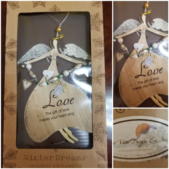 "WINTER DREAMS HOLIDAY ORNAMENT" LOVE NEW IN BOX - Picture 1 of 2